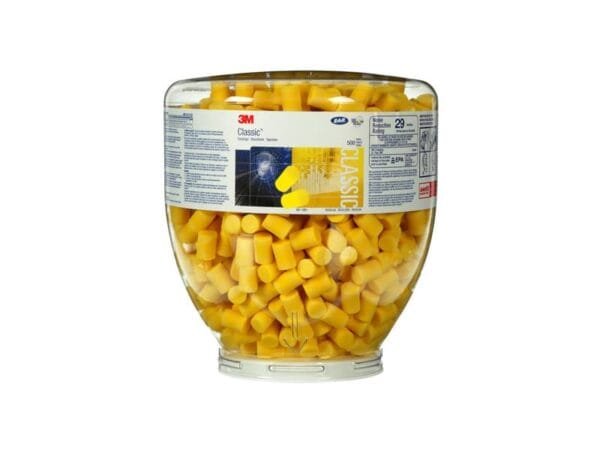 Inserti auricolari 3M affusolati E-A-R? Classic giallo boccione da 500 paia - PD-01-001