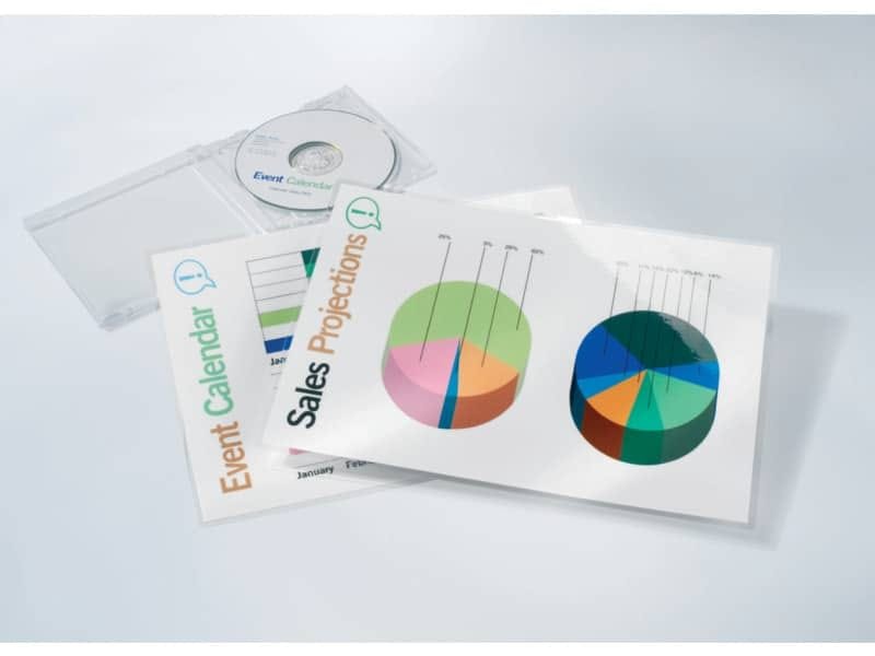 Pouches per plastificatrici a caldo GBC 2×175 æm finitura lucida A4 21,6×30,3 cm – Conf. 100 pezzi – 3200724