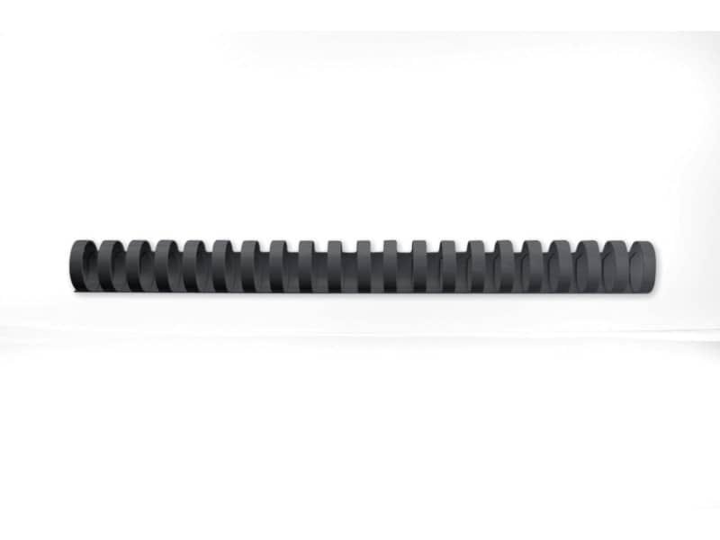 Dorsi plastici a 21 anelli GBC CombBind 25 mm A4 nero – fino a 225 fogli conf da 50 dorsi – 4028182