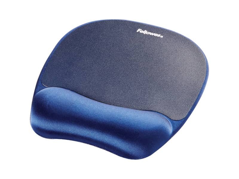 Tappetino mouse con poggiapolsi FELLOWES Memory Foam – Zaffiro blu 27,6×23,2×3,2 cm – 9172801