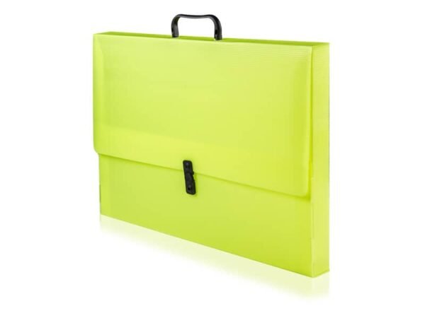 Valigetta portaprogetti con maniglia BREFIOCART POLIONDA 27x38 cm dorso 8 cm colore fluo assortito - 020M4004.FLUO