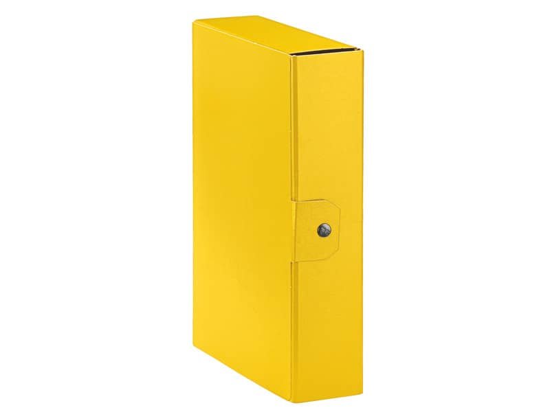 Cartelle portaprogetti Esselte C28 EUROBOX dorso 8 cm presspan biverniciato giallo- 390328090