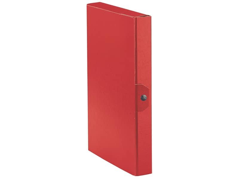 Cartelle portaprogetti Esselte C24 EUROBOX dorso 4 cm presspan biverniciato rosso – 390324160