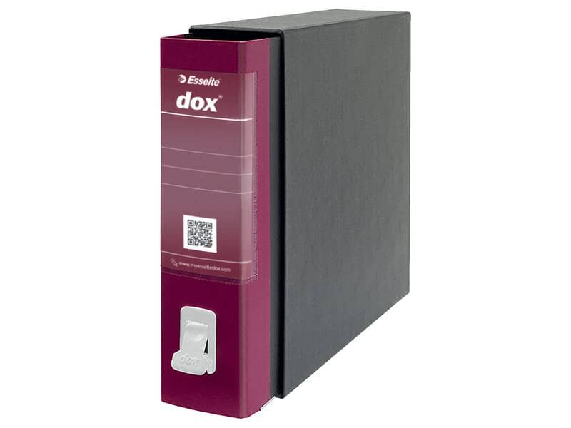 Registratore a leva DOX2 Protocollo 28,5×35 cm – dorso 8 cm bordeaux D26205