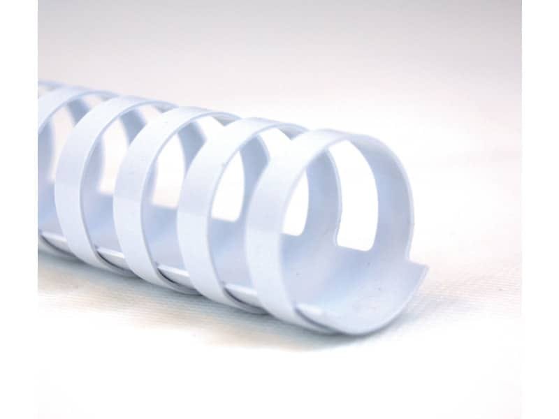 Dorsi plastici a 21 anelli GBC CombBind 14 mm A4 bianco –  fino a 125 fogli conf da 100 dorsi – 4028198