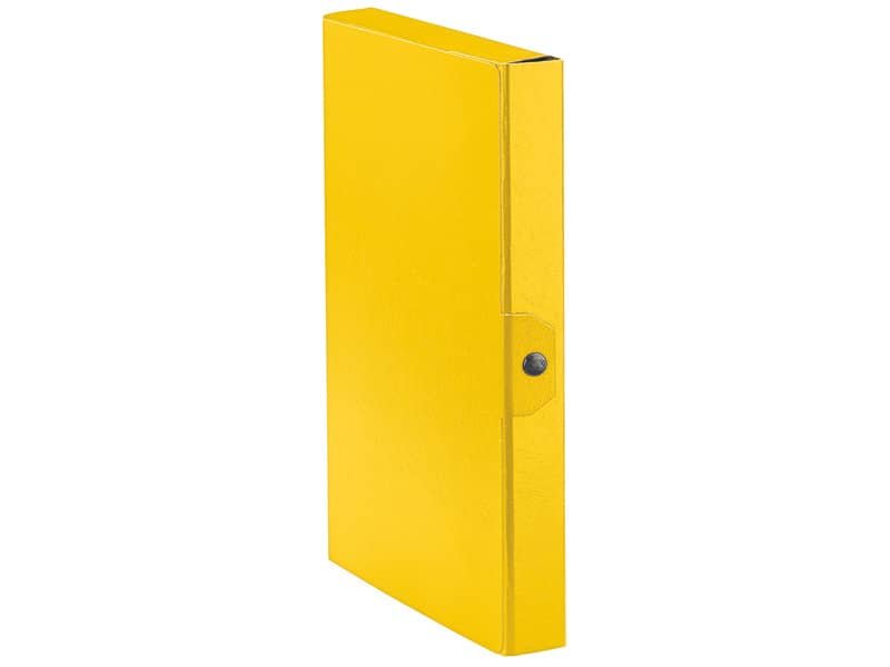 Cartelle portaprogetti Esselte C24 EUROBOX dorso 4 cm presspan biverniciato giallo – 390324090