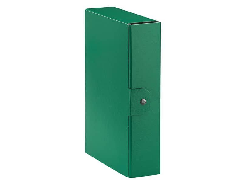 Cartelle portaprogetti Esselte C28 EUROBOX dorso 8 cm presspan biverniciato verde – 390328180