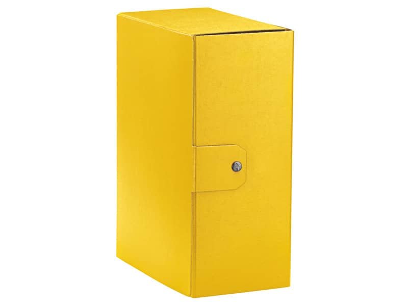 Cartella portaprogetti Esselte C35 EUROBOX 25×35 cm – dorso 15 cm presspan biverniciato giallo – 390335090