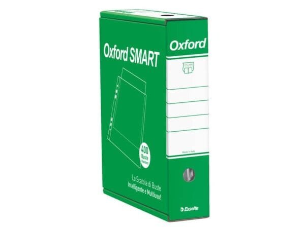 Buste a perforazione universale goffrate Esselte OXFORD SMART PP antiriflesso 22x30 cm conf.400 - 391098300
