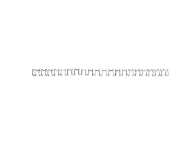 Spirali metalliche a 21 anelli GBC WireBind 14 mm A4 argento conf da 100 spirali – IB161438
