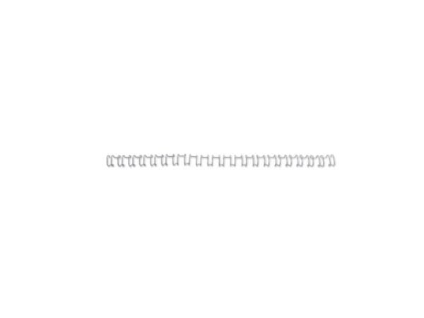 Spirali metalliche a 21 anelli GBC WireBind 6 mm A4 argento conf da 100 spirali - IB160431