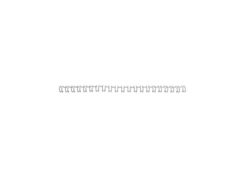 Spirali metalliche a 21 anelli GBC WireBind 6 mm A4 argento conf da 100 spirali – IB160431