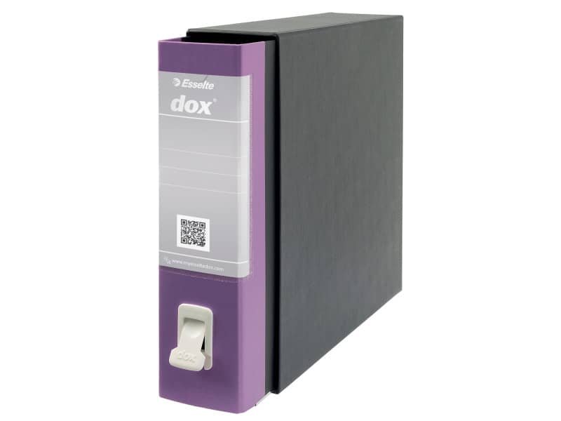 Registratore a leva DOX2 Protocollo S. Francisco 28,5×35 cm – dorso 8 cm lilla – D15229