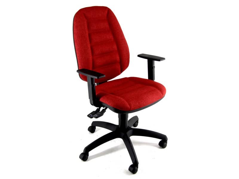 Sedia operativa girevole Unisit Cerere CRSYM  Eco Smart – rivestimento ignifugo rosso – CRSYM/IR