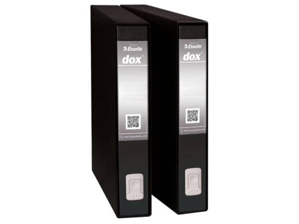 Registratore a leva DOX5 Protocollo 28,5x35 cm - dorso 5 cm nero D26510