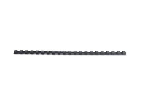 Dorsi plastici a 21 anelli GBC CombBind 6 mm A4 nero - fino a 25 fogli conf da 100 dorsi - 4028173