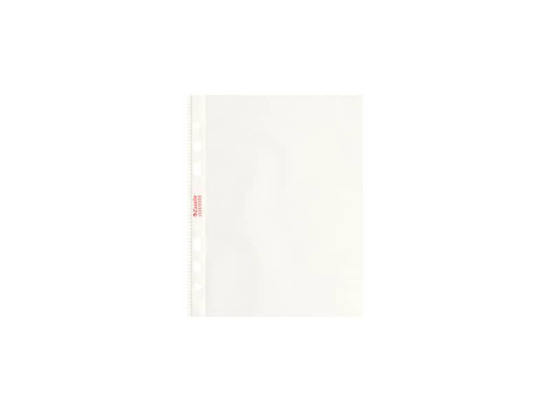 Buste a perforazione universale goffrate Esselte OFFICE 15×21 cm trasparente antiriflesso  conf.25 – 395612200