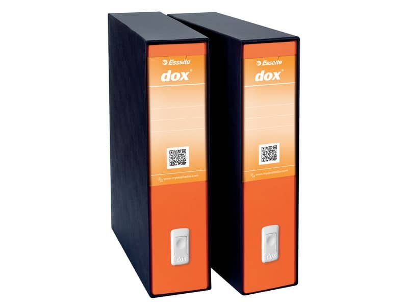 Registratore a leva DOX2 Protocollo 28,5×35 cm – dorso 8 cm arancione arancione – D26202