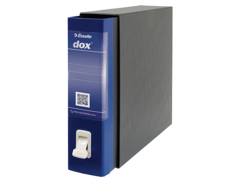 Registratore a leva DOX2 Protocollo 28,5×35 cm – dorso 8 cm blu D26204