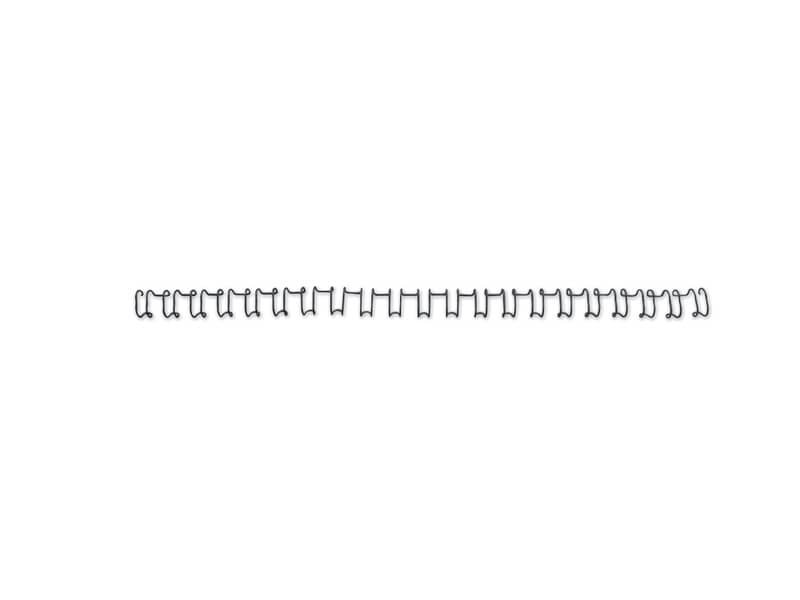 Spirali metalliche a 21 anelli GBC WireBind 14 mm A4 nero conf da 100 spirali – IB165429