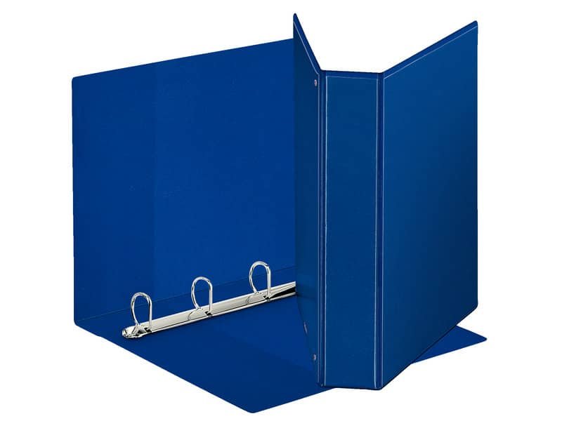 Raccoglitore personalizzabile Esselte Display a 4 anelli a D 50mm PP eco-comp. blu formato Maxi – 394754500