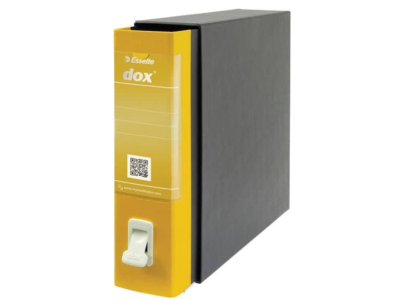 Registratore a leva DOX2 Protocollo 28,5×35 cm – dorso 8 cm giallo D26206