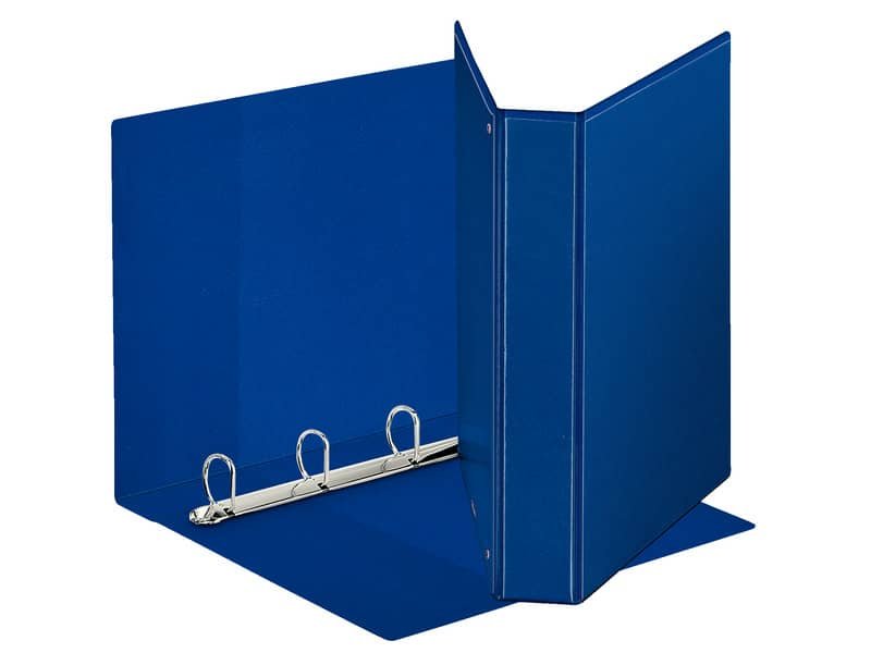 Raccoglitore personalizzabile Esselte Display a 4 anelli a D 40mm PP dorso 6 cm blu – 394753500