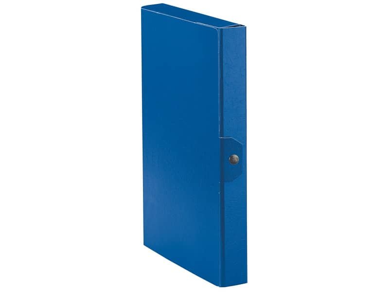 Cartelle portaprogetti Esselte C24 EUROBOX dorso 4 cm presspan biverniciato blu – 390324050