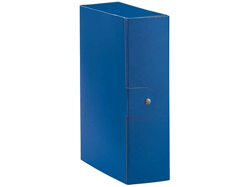 Cartelle portaprogetti Esselte C30 EUROBOX dorso 10 cm presspan biverniciato blu – 390330050