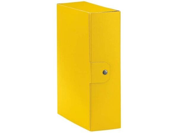 Cartelle portaprogetti Esselte C30 EUROBOX dorso 10 cm presspan biverniciato giallo - 390330090