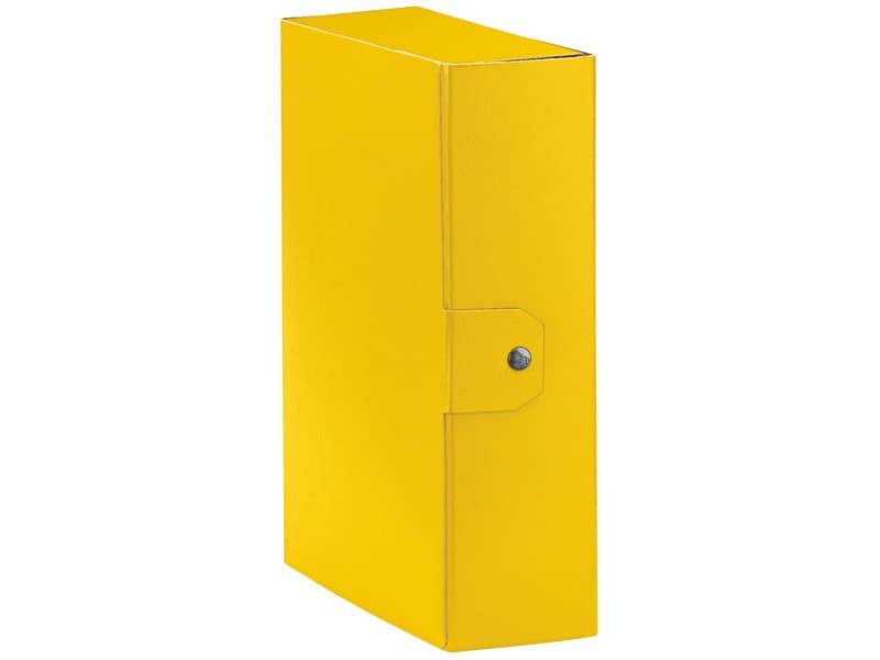 Cartelle portaprogetti Esselte C30 EUROBOX dorso 10 cm presspan biverniciato giallo – 390330090