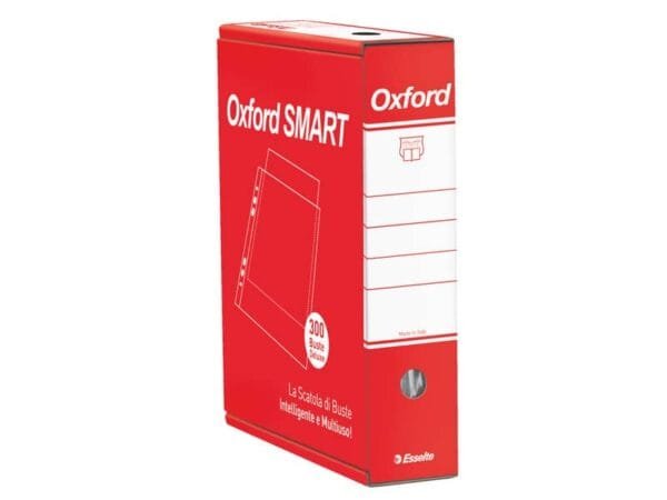 Buste a perforazione universale goffrate Esselte OXFORD SMART PP antiriflesso 22x30 cm conf.300 - 391098600