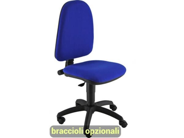 Sedia operativa girevole Unisit Jupiter JUSB/SB Eco smart - rivestimento Eco blu - JUSB/SB/EB