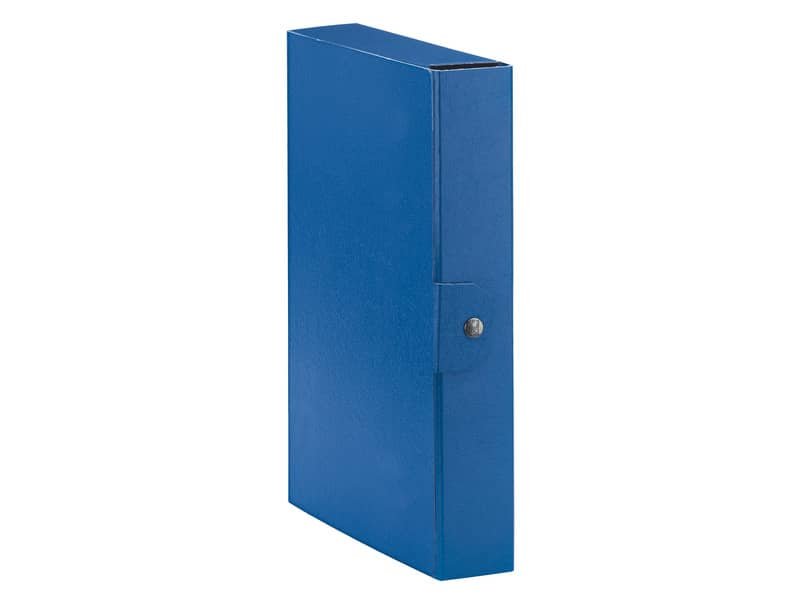 Cartelle portaprogetti Esselte C26 EUROBOX dorso 6 cm presspan biverniciato blu  – 390326050