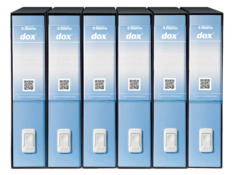 Registratore a leva DOX2 Protocollo S. Francisco 28,5×35 cm – dorso 8 cm azzurro – D15216