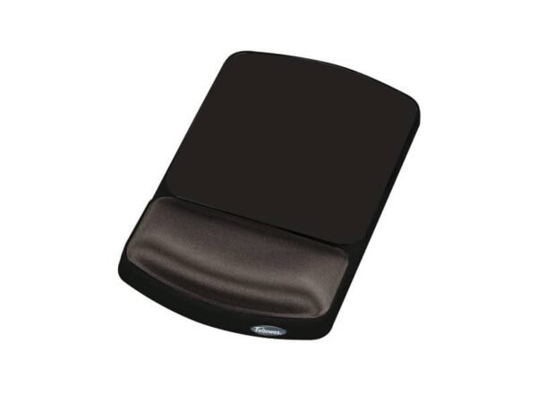 Tappetino mouse con poggiapolsi FELLOWES gel grafite 15,6x25x2,6 cm 9374001