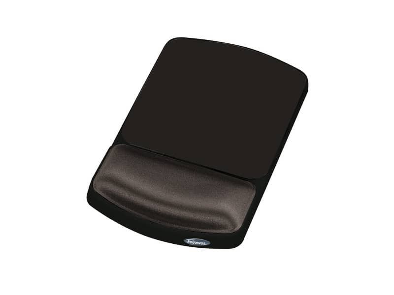 Tappetino mouse con poggiapolsi FELLOWES gel grafite 15,6x25x2,6 cm 9374001