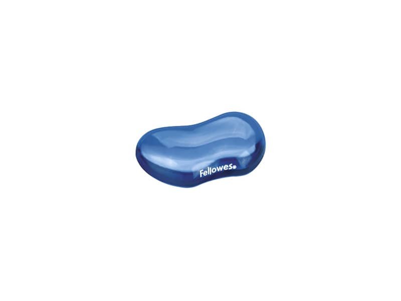 Supporto FELLOWES poggiapolsi Flex Crystal? Gel 2,54×12,38×8,73 cm blu 91177-72
