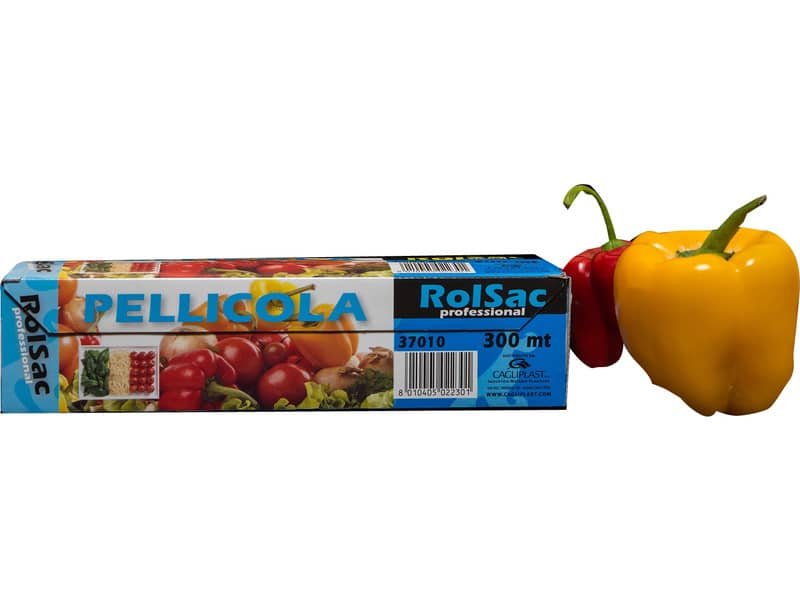 Rotolo pellicola per alimenti Rolsac Professional 300 m h 29 cm neutro trasparente – 37010