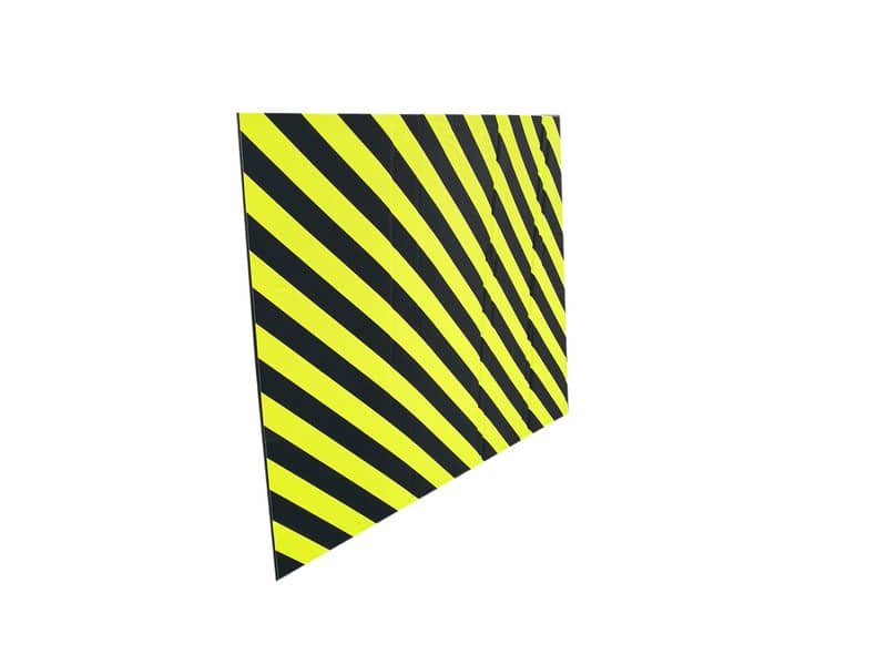 Protezione segnaletica in gomma Viso 100×150 cm nero/giallo PU1502NJ