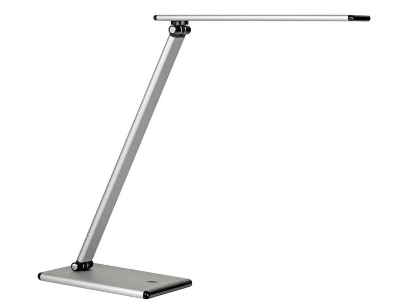 Lampada da tavolo a led UNILUX Terra grigio metallizzato con dimmer 400077409