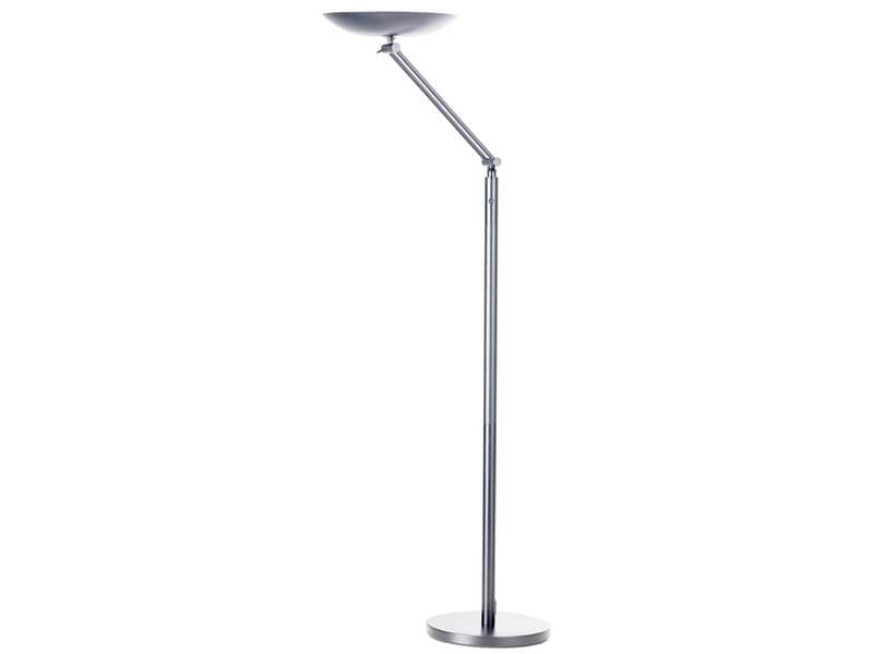 Lampada a terra a led UNILUX Varialux articolata grigio metallizzato 400090471