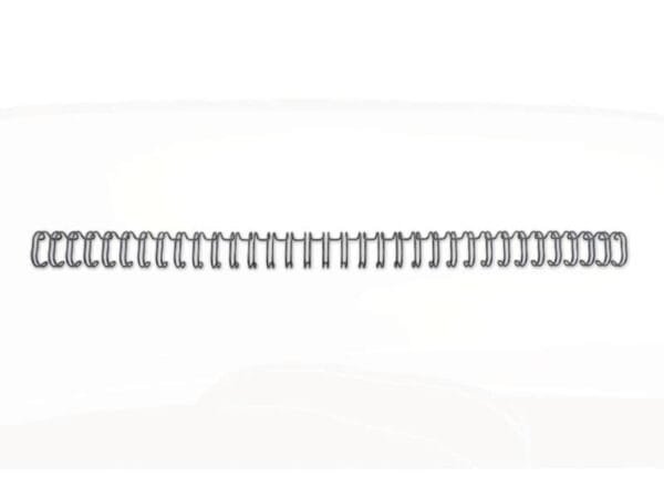 Spirali metalliche a 34 anelli GBC Wirebind 11 mm a4 nero conf da 100 spirali - RG810710