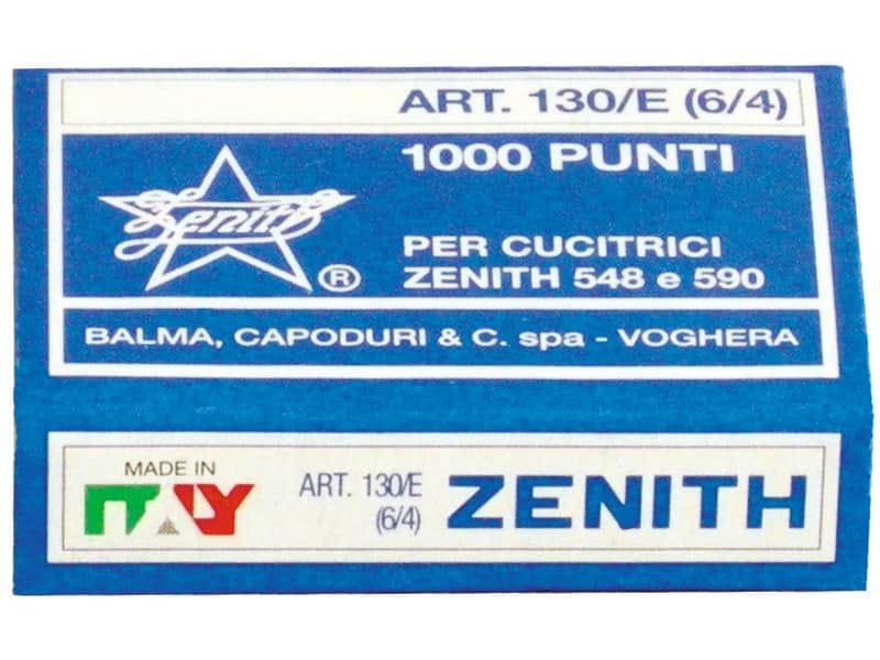 Punti metallici ZENITH 130/E 6/4  Conf. 1000 punti – 0311301401