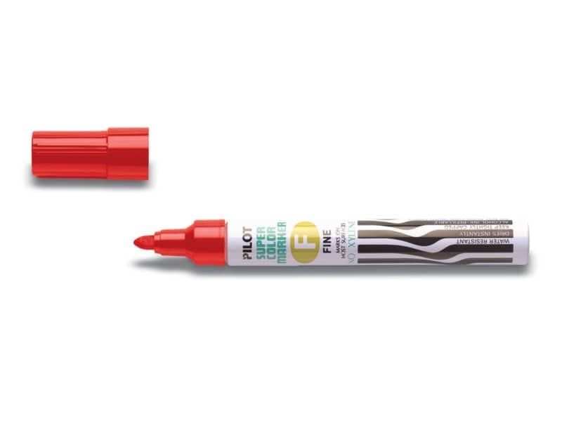 Marcatore punta tonda Pilot SCA 1,0 mm rosso 002413