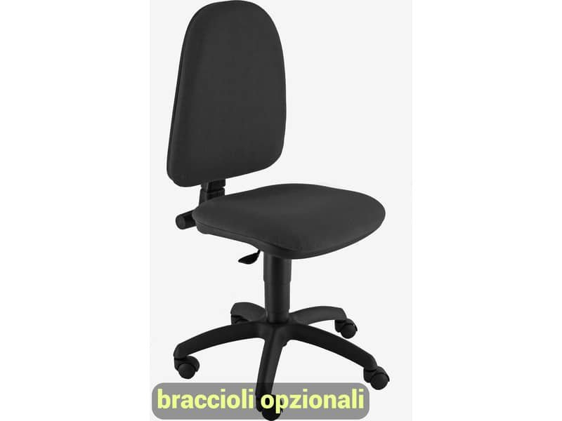 Sedia operativa girevole Unisit Jupiter JUSB/SB Eco smart – rivestimento Eco nero – JUSB/SB/EN