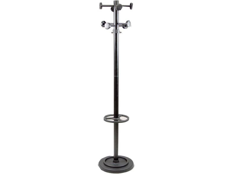 Appendiabiti da terra Unisit Totem con portaombrelli  h. 172 cm – 8 appendini nero – APUTO/N