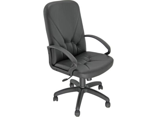 Poltrona direzionale girevole Unisit Dante DNP Eco Smart - rivestimento ecopelle nero - DNP/KN