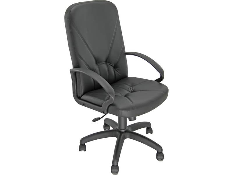Poltrona direzionale girevole Unisit Dante DNP Eco Smart – rivestimento ecopelle nero – DNP/KN