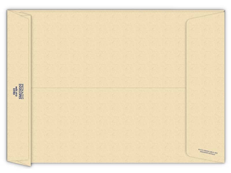 Buste a sacco con soffietto Pigna Envelopes Multi Strip Extra 23+4 x 33 cm avana Conf. 250 pezzi – 0208887